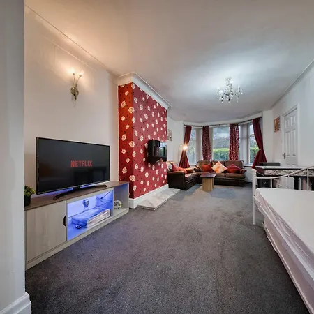 Modern 3br Sleeps 7 Parking Дом отдыха Манчестер