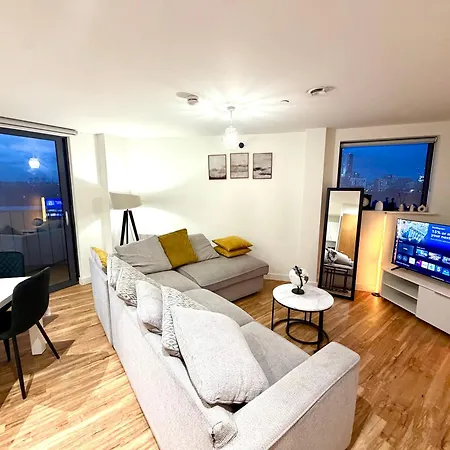 Apartament Lux High-rise Two Bed-balcony With Waterside View Manchester