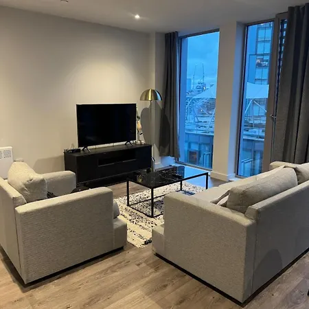 Apartamento Luxury City Apartment Manchester With Gym & Parking
