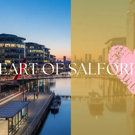 Salford Skyline At Media Манчестер