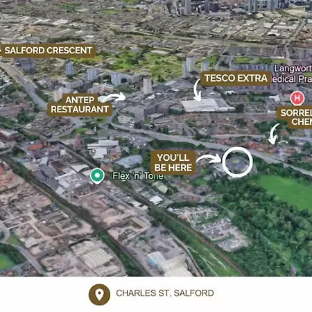 6br Modern In Salford Sleeps 13 | Uni Nearby بيت ضيافة 3*