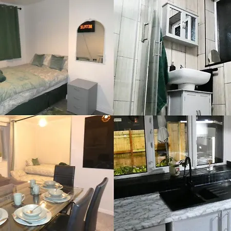 Spacious 4 Bed Maisonette Close To Salford Quays And With Smart Tvs And Netflix Perfect For Families And Contractors Apartament Manchester