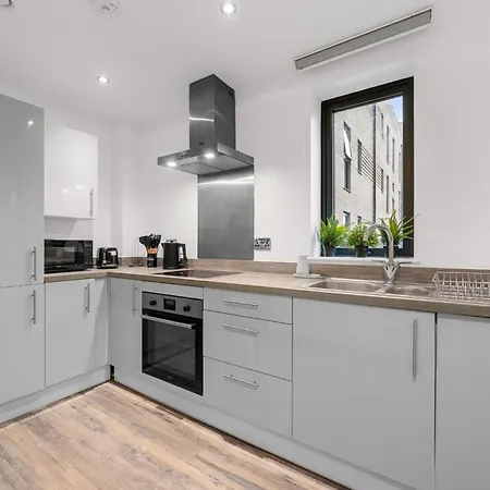 Daire Modern 2br In M5, Man United Stadium, And Mediacity Manchester