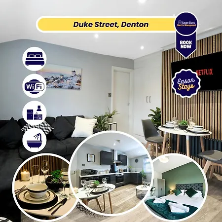 Comfort 2br By Eason Short Lets Denton Daire