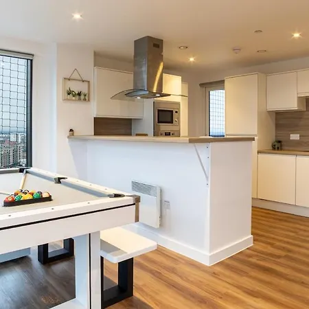 Manchestercentral, Salfordquays, Skyline, Gym Apartman