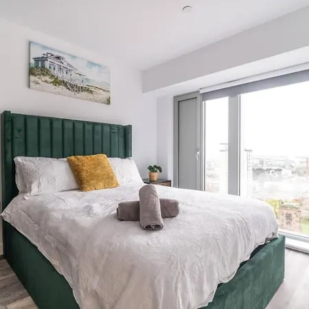 Apartmán Elegant High Rise Retreat Stylish 2-bed 2-bath Manchester