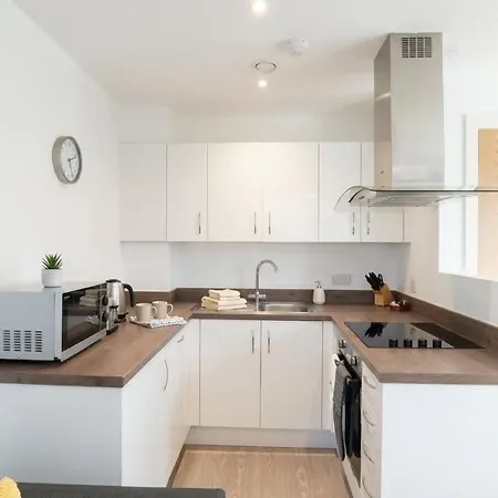 Daire Bright 1 Bed In W Balcony Manchester