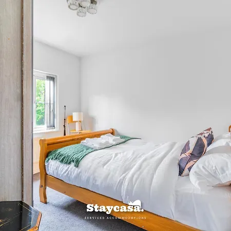 Stylish 6br W Parking & Gym Nyaraló Manchester