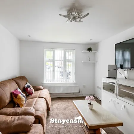 Stylish 6br W Parking & Gym Nyaraló Manchester