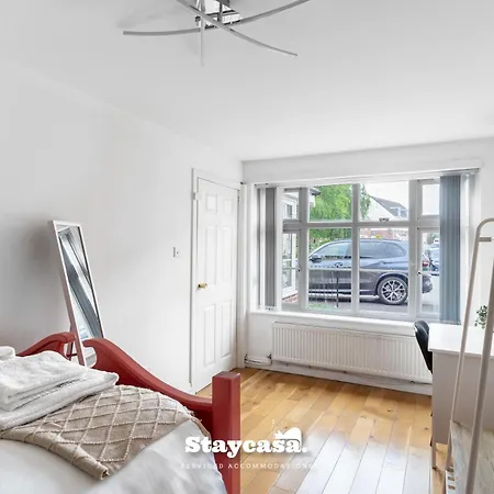 Stylish 6br W Parking & Gym Nyaraló Manchester