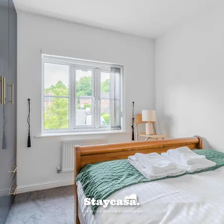 Stylish 6br W Parking & Gym Nyaraló Manchester