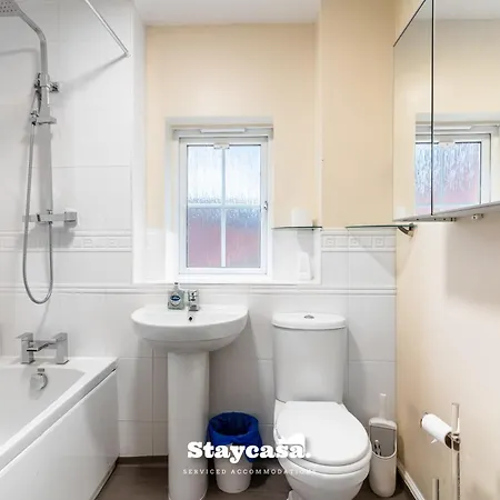 Stylish 6br W Parking & Gym Nyaraló Manchester