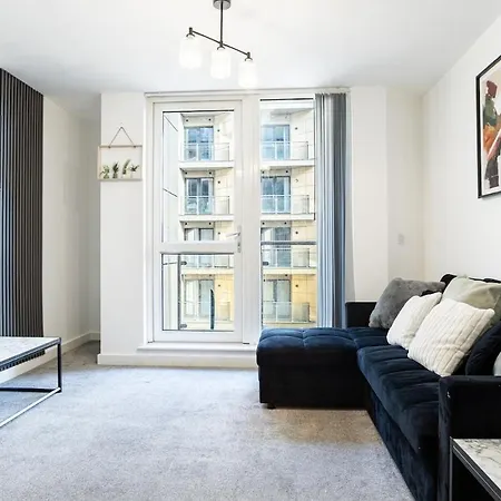Daire Manchester, Comfy Riverside, Balcony, Salford Manchester