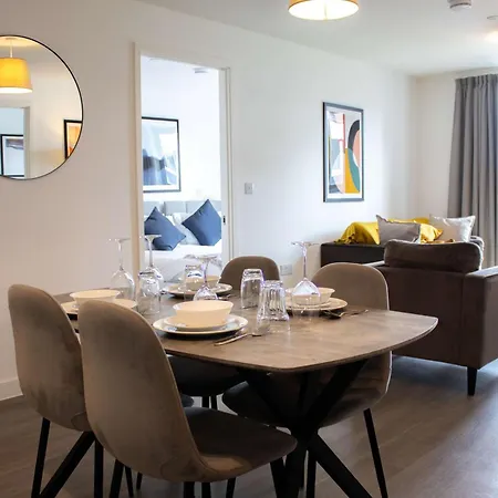Apartmán Effortless Stays At Elegant 2Br Escape Near Old Trafford Stadium Manchester