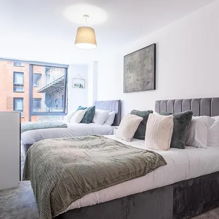 Manchester, Modern Apartment, Salford Riverside Daire