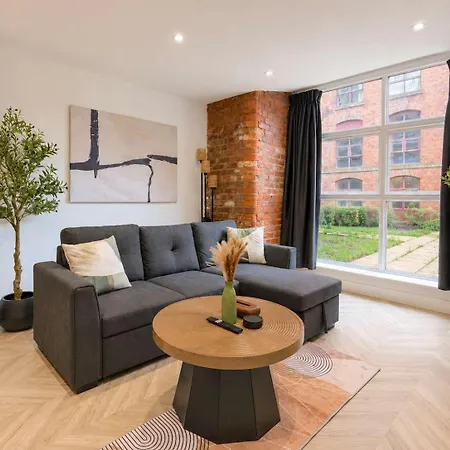 Stylish 1br - Sleeps 4 - Free Parking - Manchester