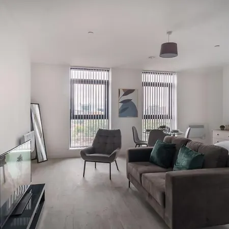 Appartamento Chic Salford Near Metro & Mediacityuk *