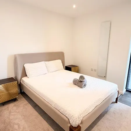 Apartmán Stylish New 2br 5min Ao Arena Free Parking Manchester