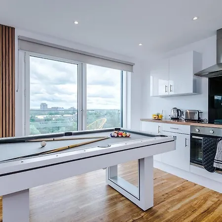 דירה Manchester, Balcony, Old Trafford, Gym, Pool Table *