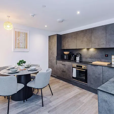 Appartement Stylish 2br 2ba - Gym & Co-working Manchester