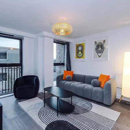 Appartement Stylish 2br 2ba - Gym & Co-working Manchester