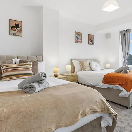 Lux 3 Bd House, Sleeps 8, Free Parking, Perfect For Contractors, Families, Near And Etihad Casa vacanze Manchester
