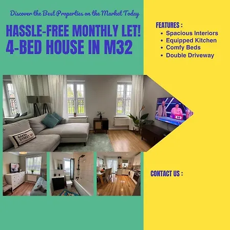 Spacious 4 Bed Townhouse M32 Holiday home *