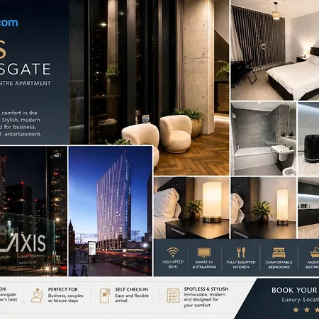 The Deansgate Skyline - 26th Floor 2-bed Luxury Apartamento