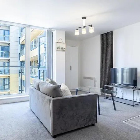 Lejlighed Manchester, Salford, Balcony & Easy Access *