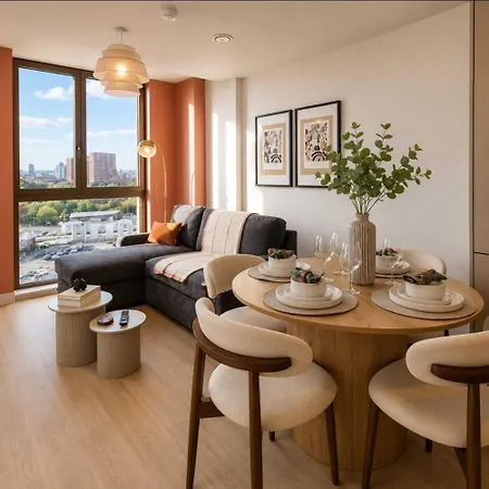 Apartamento Premium 1-bedroom Views & Free Parking Manchester