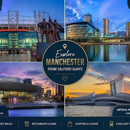 Stylish 2br - Near Mediacity - Free Parking & Business Ready Appartamento Manchester