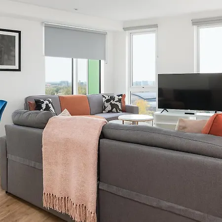 Stylish Penthouse In With Parking Apartman Manchester