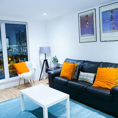 Апартаменты Bright 2 Bedroom Close To Media City Salford Quay *