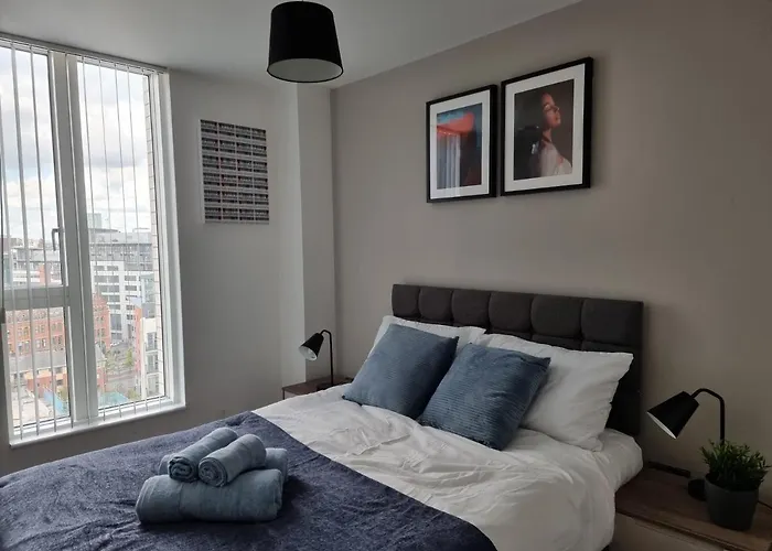 Onpoint - Spacious 2 Bedroom Apt - City Centre With Balcony Apartman Manchester