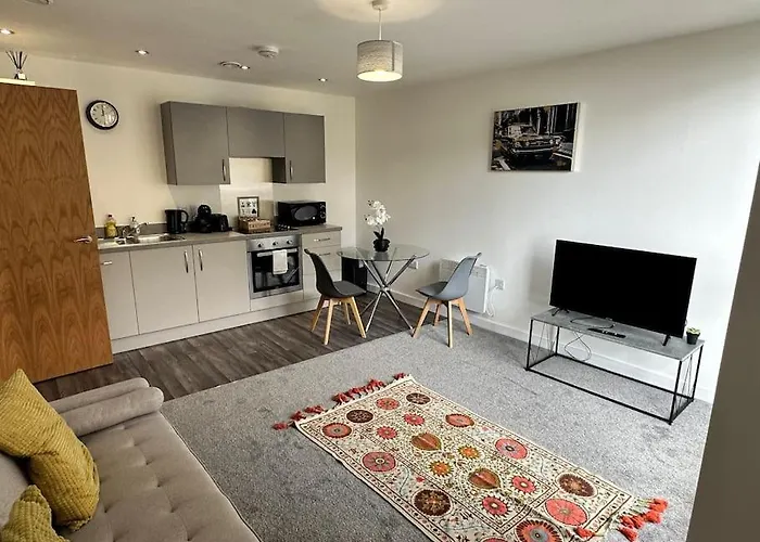 Apartament Super Mcr 1 Bed + Balcony Manchester