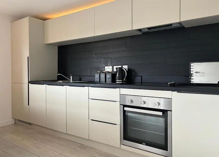 Apartmán Riverside Wharf - Free Parking, Business, Couples & Families *