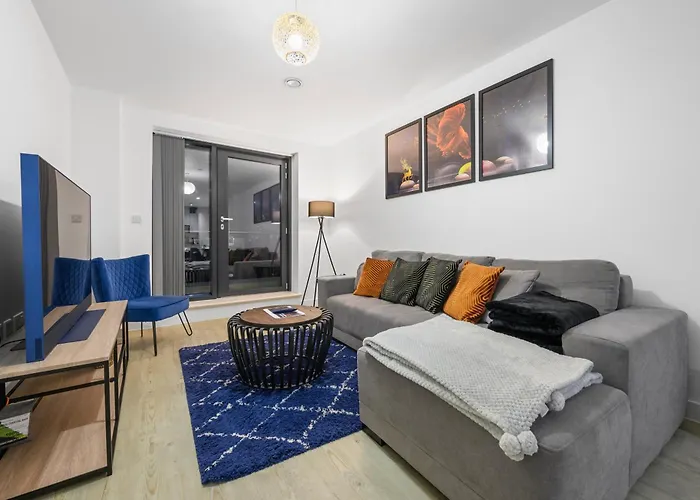 Stylish & Spacious Salford Quays One Bedroom High Floor With Balcony 아파트 맨체스터