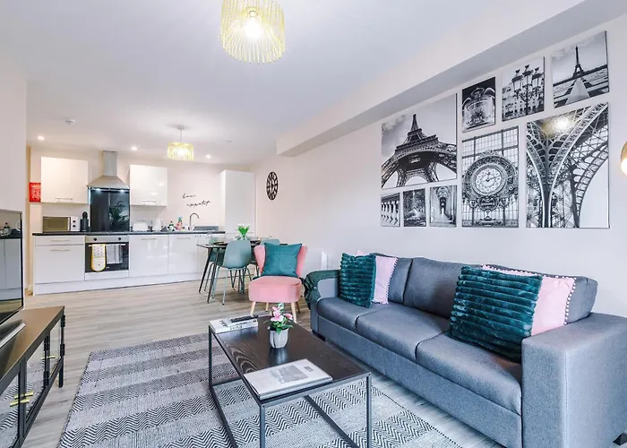 Apartmán Deluxe New Build 2 Bedroom 2 Bathroom - Free Secure Parking Manchester