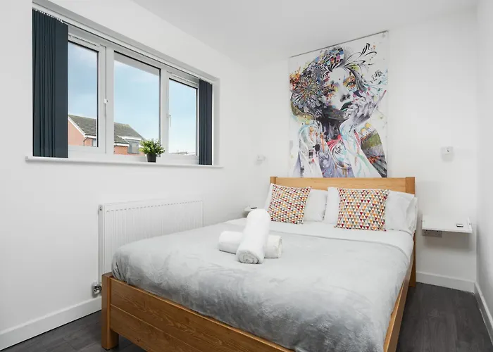 Dom wakacyjny Dazzling & Modern 4bd - Coop Live - Etihad - Parking Manchester