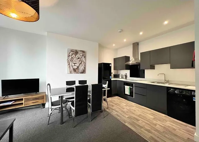 Daire Free Parking - Cosy 2-br Flat Near Salford Royal *