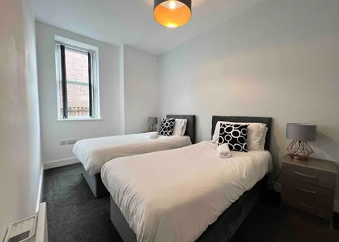 Free Parking - Cosy 2-br Flat Near Salford Royal Apartmán Manchester