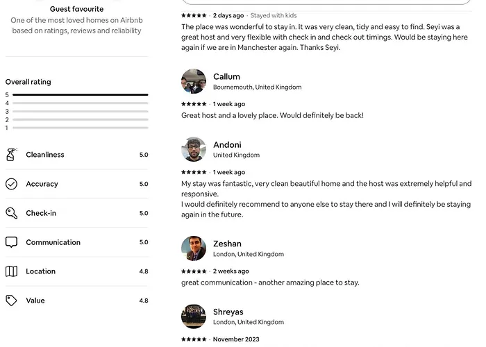 Beautifully Fab 3 Bedroom 4 Beds New 8 Guests Stretford Trafford 펜션 *