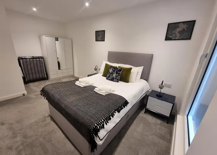 Trafford Modern 1 Bed With Cinema Apartmán Manchester