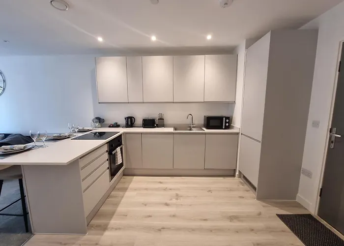 아파트 Trafford Modern 1 Bed With Cinema 맨체스터