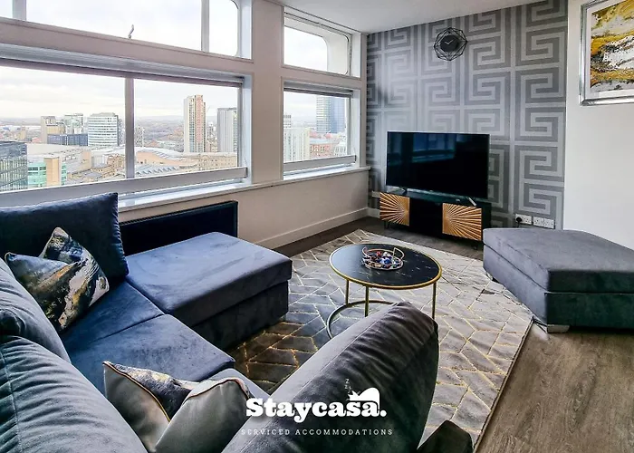 Modern Centre Stunning 18th Floor View شقة مانشستر