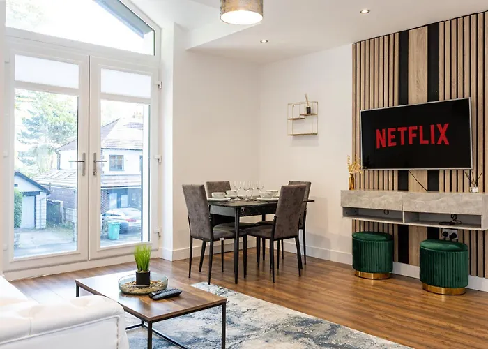 Luxury 2br In Chorlton, Free Parking Daire