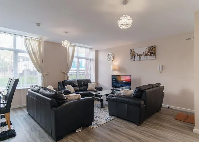 Bright 1 Bed Flat - Sleeps 3 아파트 *