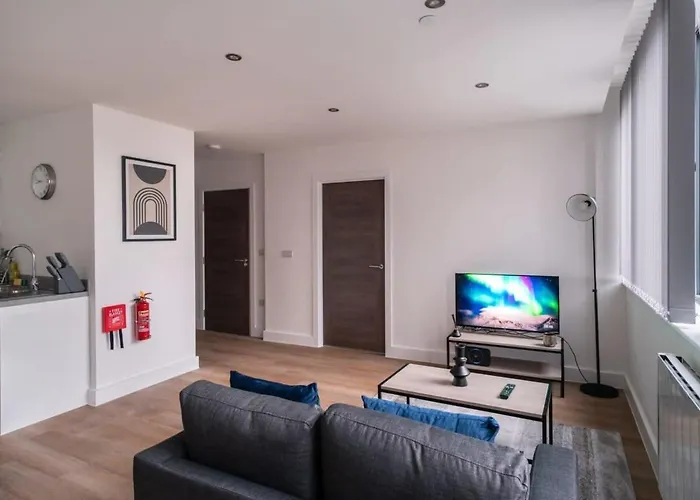 Zeni, Alexandra Rise Chic 1br Flat 아파트 맨체스터