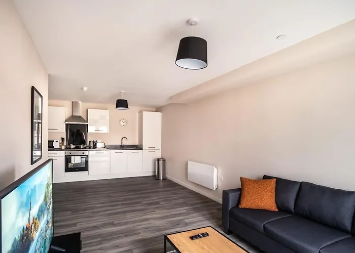 Modern & Bright 2 Bed In Apartmán Manchester