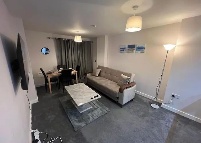 Apartman Ao Arena Flat Manchester, With Parking *